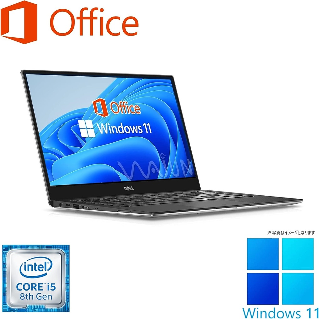 DELL ノートPC 9360/13.3型フルHD/Win 11 Pro/MS Office H&B 2019/Core